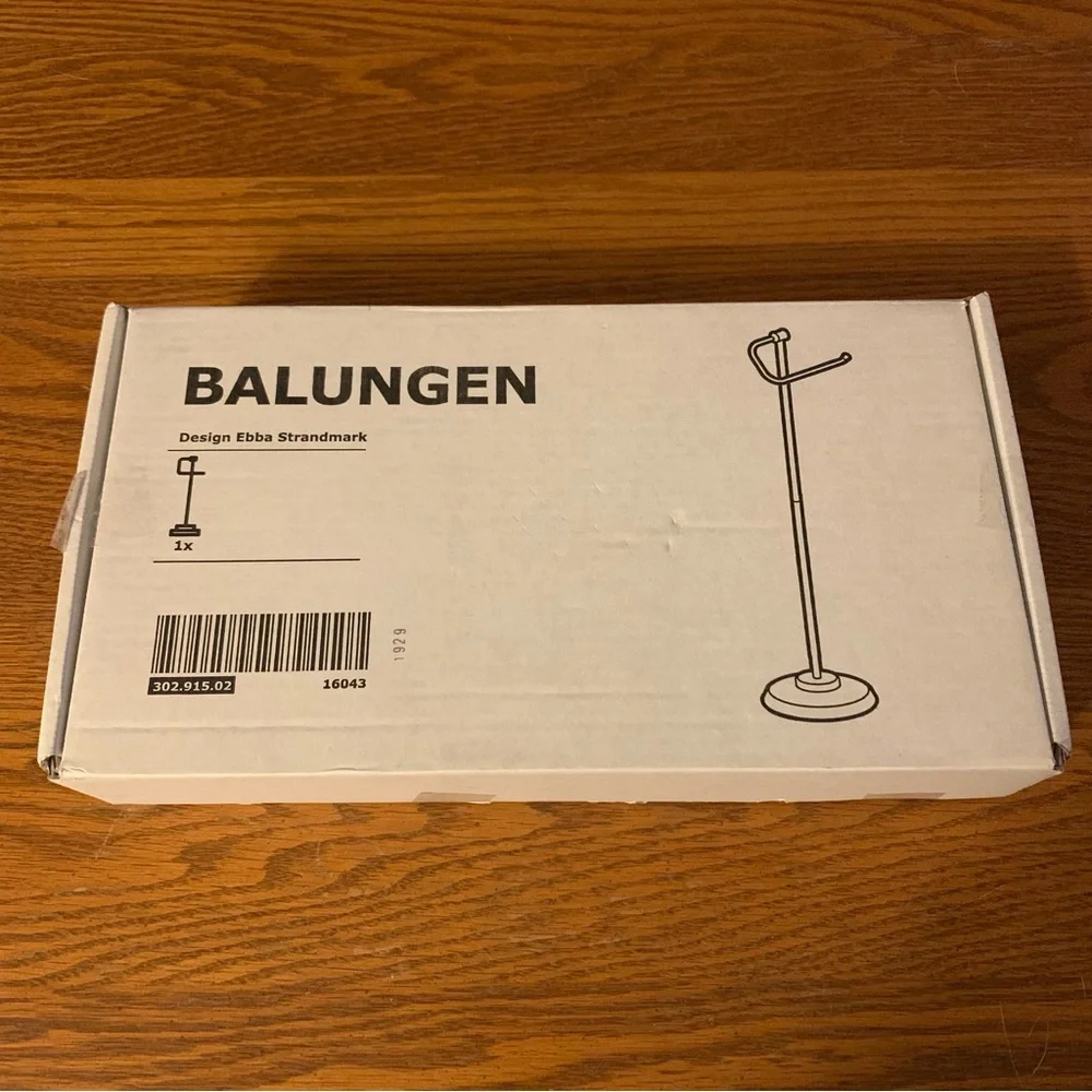 IKEA BALUNGEN 16043 Free Standing Toilet Tissue Paper Holder New In Box
